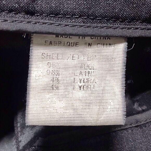 THEORY Tecila Wool Blend Dress Pants Size 10 Gray Pinstripe Straight Wide Leg - Picture 12 of 16